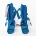 Защита голени и стопы Adidas с лицензией WKF (661.35Z, синяя)