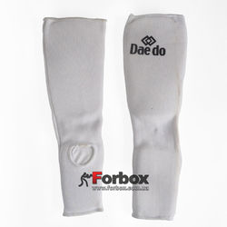 УЦЕНКА Защита голени и стопы Daedo тканевая носок (BO-5486-W, белая)