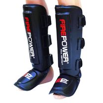Защита ног голени и стопы FirePower кожзам (FPSGA5, черный)
