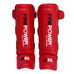 Защита ног голени и стопы FirePower кожзам (FPSGA5, красная)
