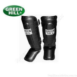 Захист гомілки та стопи Green Hill Tiger із шкірзама (SIB-6137, чорний)