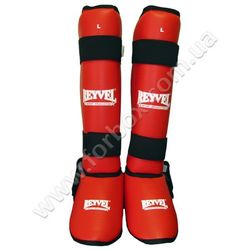 Защита голени и стопы с защитой пятки REYVEL (0205-rd, красная)