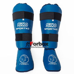 Защита голени и стопы SportKo (331-bl, синяя)