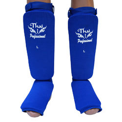 Защита голени и стопы Thai Professional чулки (TPSG5, синие)