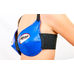 Захист грудей жіноча із натуральної шкіри з литими вставками (CP-BU, синій)