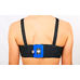 Защита груди женская из натуральной кожи с литыми вставками (CP-BU, синий)