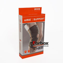 Фіксатор коліна LiveUp Knee Support (LS5636, сіро-помаранчевий)