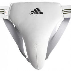 Защита паха мужская Adidas (ADIBP05, белая)