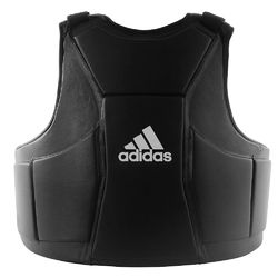 Профессиональная тренерская защита туловища Adidas из PU кожи (ADIP04, черный)