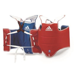 Защита туловища Adidas для тхэквондо двухсторонняя (ADITAP01, красно-синяя)