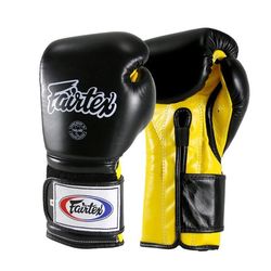 Боксерские перчатки Fairtex (BGV9-blk/yllw, Черно-желтый)