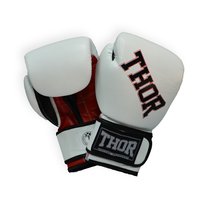 Перчатки для бокса Ring Star с PU THOR (536-01-PU-WH-RD-BLK, белый)