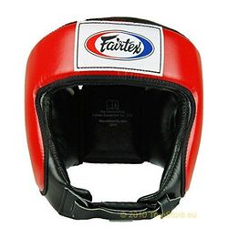 Турнирный боксерский шлем Fairtex (HG9-rd, Красный)