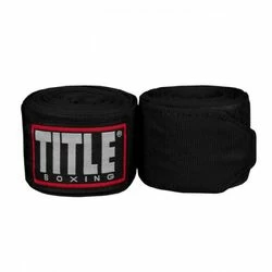 Бинти боксерські еластичні TITLE Boxing Fight Back Semi-Elastic (Title-FBHW-BK, Чорний)