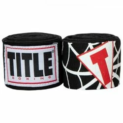 Бинти боксерські еластичні TITLE Boxing Elastic Hero 4,5 м (Title-SHHW5-BK, чорний)