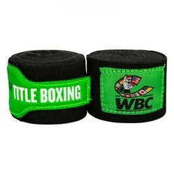 Бинти боксерські еластичні TITLE Boxing WBC (Title-WBCHW-BK, Зелені)