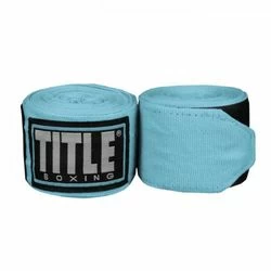 Бинти боксерські еластичні TITLE Boxing Fight Back Semi-Elastic (Title-FBHW-LT-BL, Блакитний)