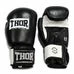 Боксерські рукавиці THOR SPARRING із натуральної шкіри (558Leather-BLK-WH, Чорно-білий)