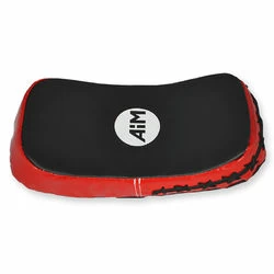 Макивара (пэда) AiM LOW-KICK гнутая из кирзы, 20х50х8 см (1шт) (18-350-3-BK, черный)