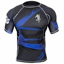 Рашгард Hayabusa Metaru 47 Rash Guard Shortsleeve Blue