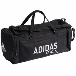 Сумка спортивная Adidas с логотипом Тхэквондо (ADIACC104, черная)