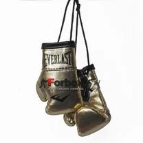Сувенірні рукавиці Everlast на шнурках для авто (1381, золоті)