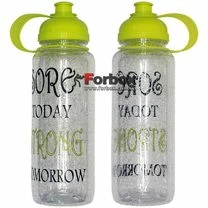 Пляшка для води спортивна Motivation 700 ml (FI-5966-4, жовто-прозора)