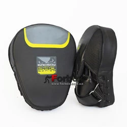 Лапи боксерські гнуті Bad Boy Flex Pro (VL-8287, чорно-жовтий)