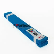 Пояс для кімоно Smai DELUXE WKF APPROVED (DBBWKF-BL, синій )