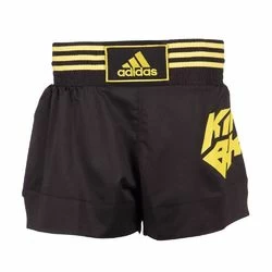 Шорти для кікбоксингу і тайського боксу Adidas (ADISKB02, чорно-золоті)