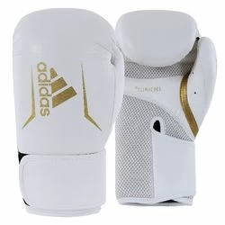 Боксерські рукавички Adidas SPEED 100 (ADISBG100-WHGD, Біло-золотий)