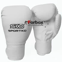 Боксерські рукавиці SportKo вініл (пд2, білі)