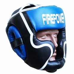 Шлем тренировочный с защитой подбородка Fire Power (FPHGA5-BL, Синий)