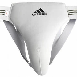 Защита паха мужская Adidas (ADIBP05, белая)