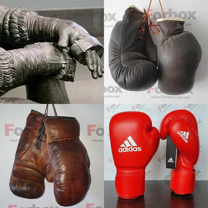 Фото еволюції боксерських рукавичок