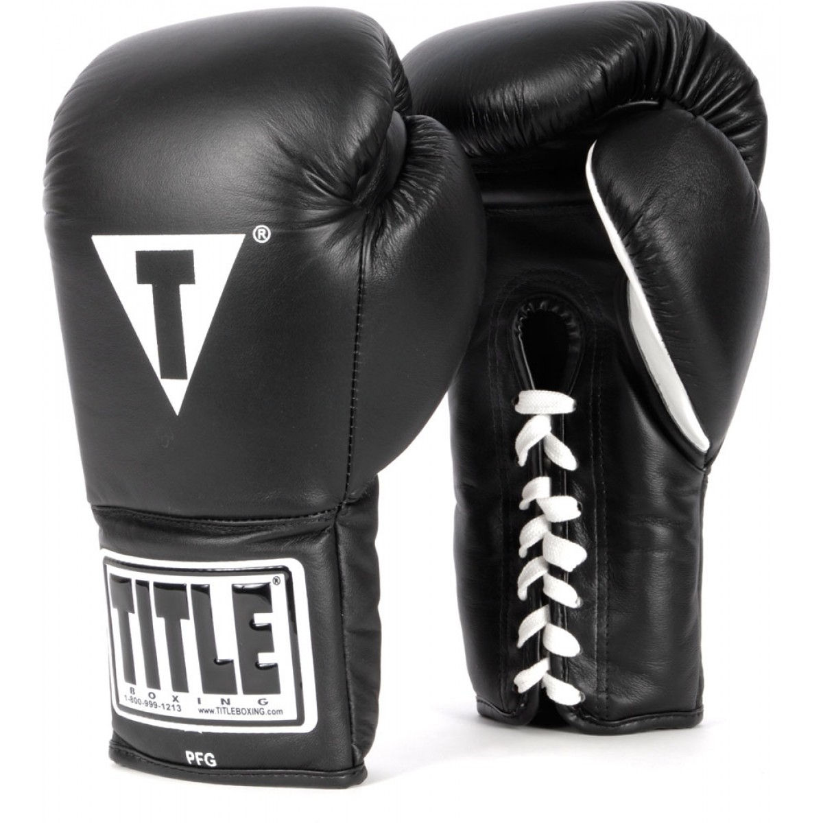 Боксерські рукавиці TITLE Pro Fight Gloves чорні купити в магазині Forbox