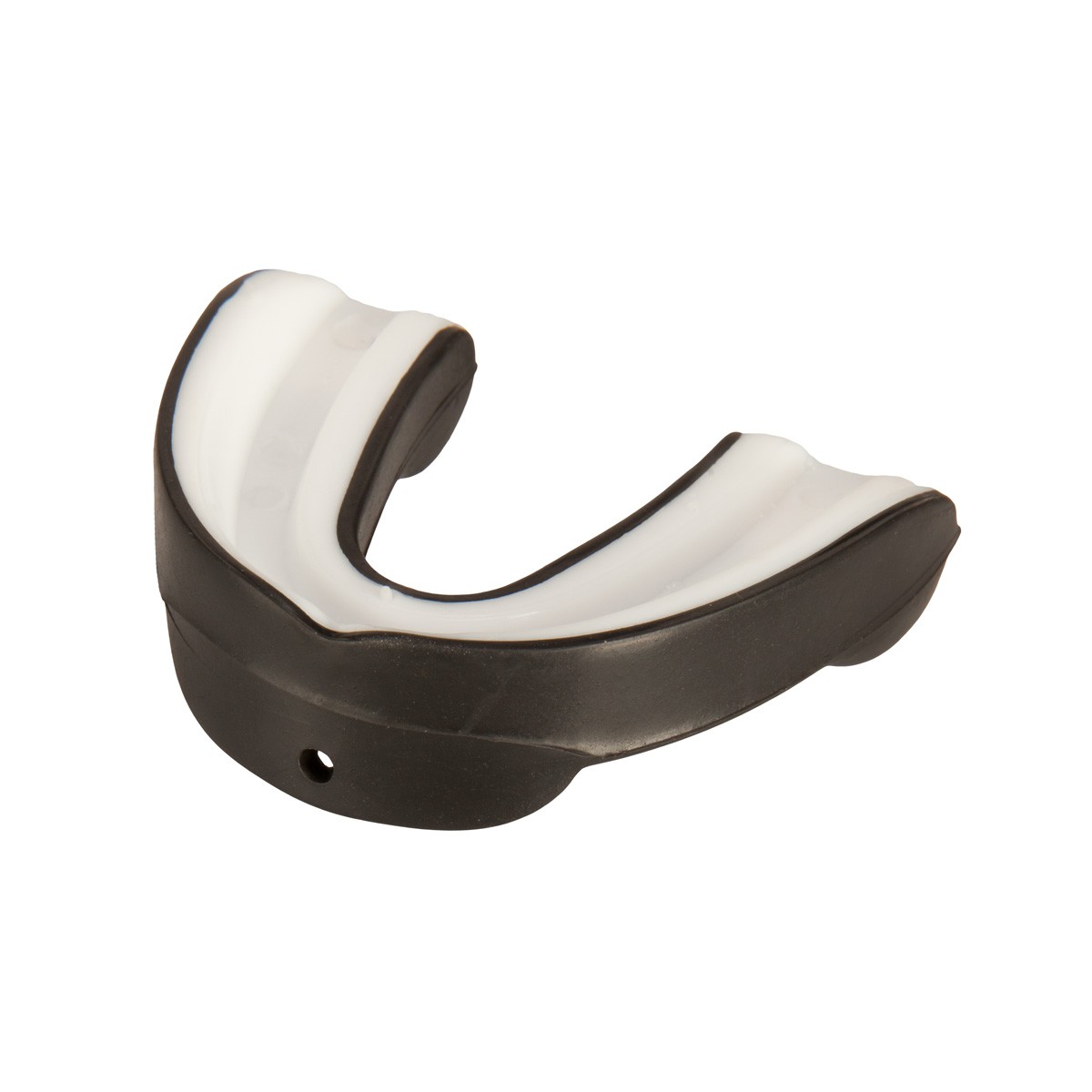 Black and white two-layer sports mouthguard